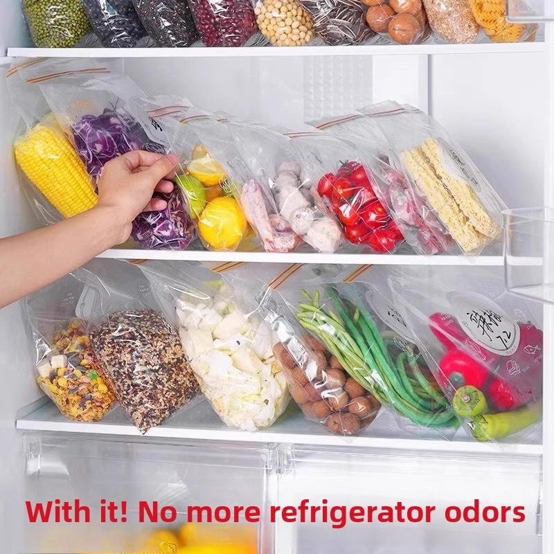 加厚保鲜袋食品级家用密封袋厨房冰箱冷冻室专用保鲜袋密封自封袋