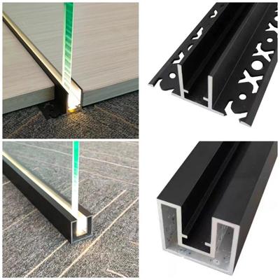 LED办公室发光玻璃隔断墙铝合金型材 入户玄关浴室高隔间屏风装饰