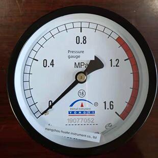 Y-100Z 1.6Mpa杭州华科仪表储气罐压力表永屹仪表气压表申江仪表