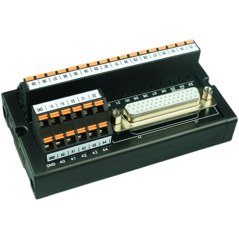 台达B2伺服驱动器CN1 DB44中继端子板 44芯中继端子台44针转接板