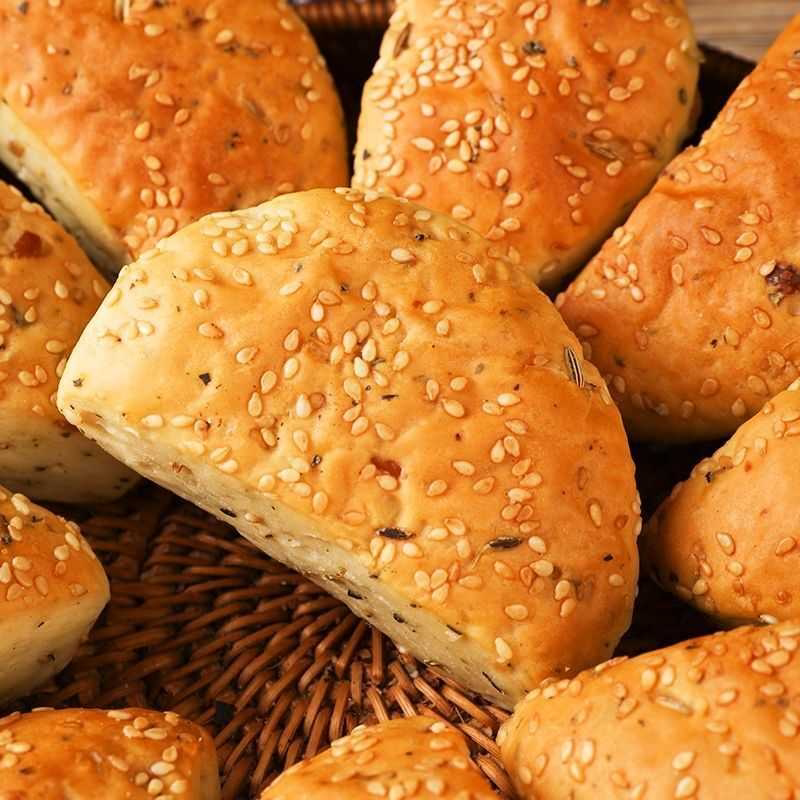 山西烤馍晋南运城手工烤馒头酥馍块馍疙瘩纯手工芝麻椒叶零食包邮