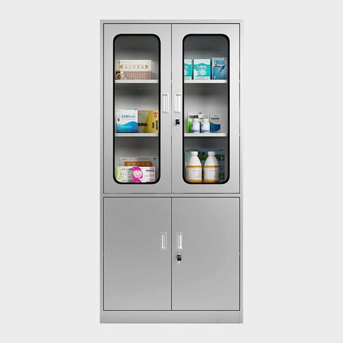 304不锈钢矮柜文件柜资料储物收纳室外车库工具柜抽屉带锁床头柜