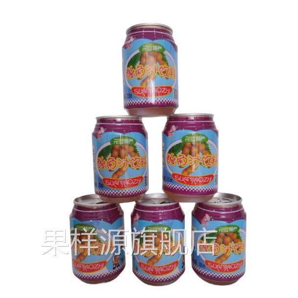 云南特产饮料正宗元江酸角汁百香果汁新鲜果汁整箱220ml罐装