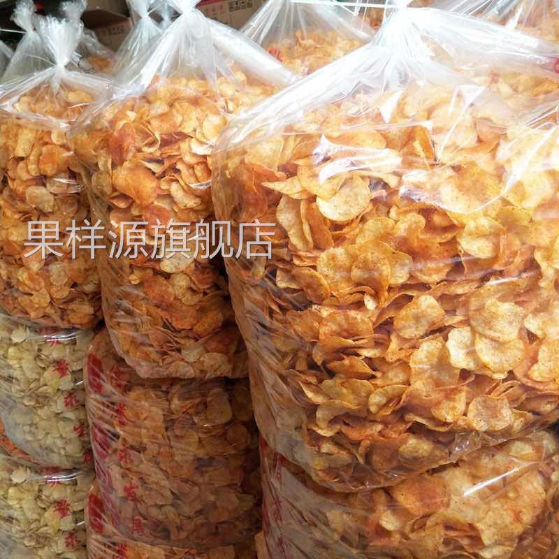 薯片边角料原切香辣土豆片洋芋片薯片散装称斤整箱批大包发贵阳云