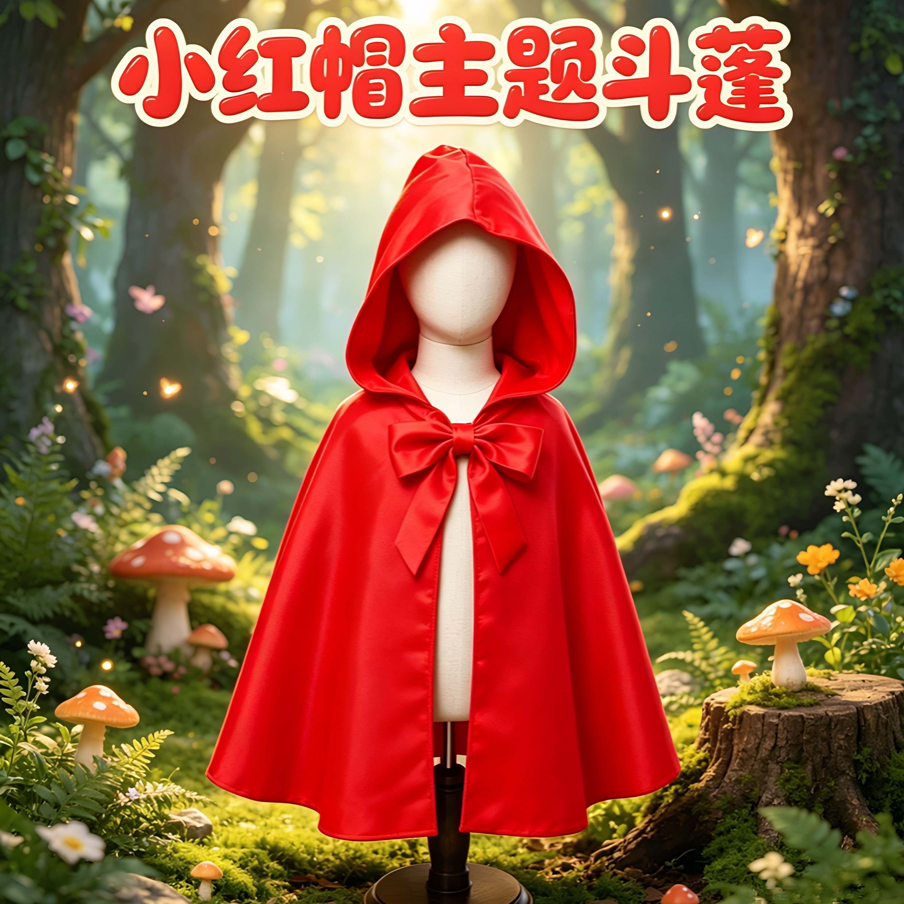 儿童小红帽服装男女童cos