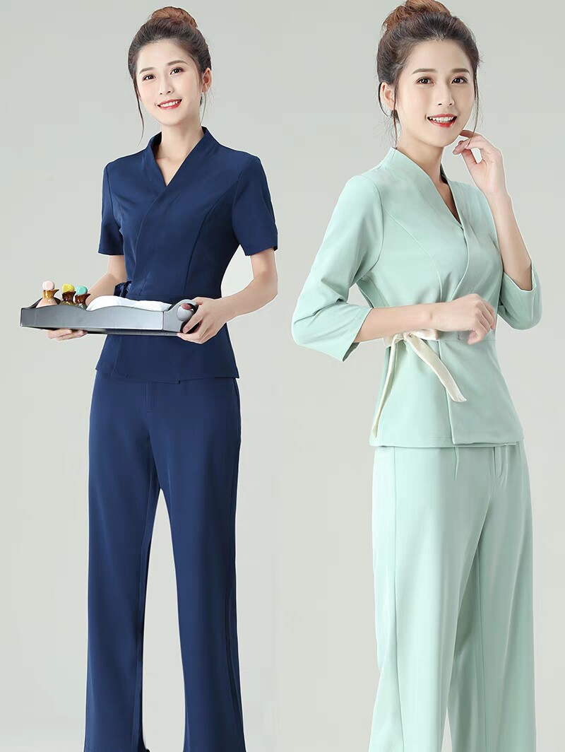 美容师工作服女按摩足浴套装气A质高端美容院皮肤管理技师服采耳
