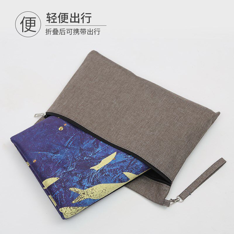 旅行天然橡胶超薄瑜伽垫布铺巾防滑薄款女可折叠便携式水洗瑜珈毯