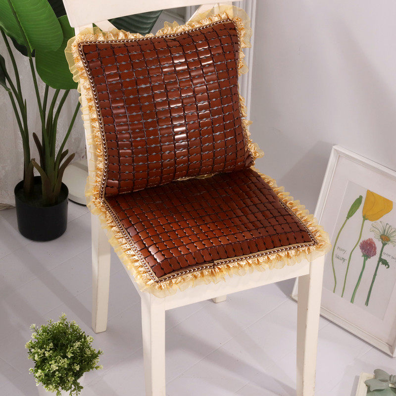 夏季凉席海绵坐垫电脑椅子办公室竹子凉L垫座垫夏天加Y厚椅垫汽车