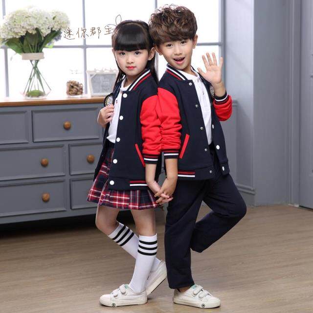 儿童校服套装秋季小学生英伦风幼儿园园服套装学院风班服老师服装