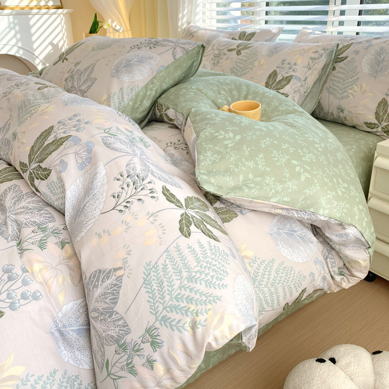 纯棉花卉新田园风全棉单被套床品套件150x200cm被单人春秋四件套3,床上用品,被套,淘宝优惠券,粉丝福利购,淘宝优惠卷