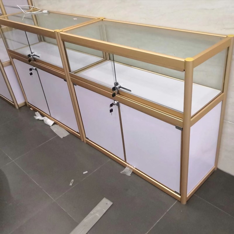 玻璃展示柜珠宝饰品首饰展柜手机柜台商用透明产品陈列柜货架烟柜