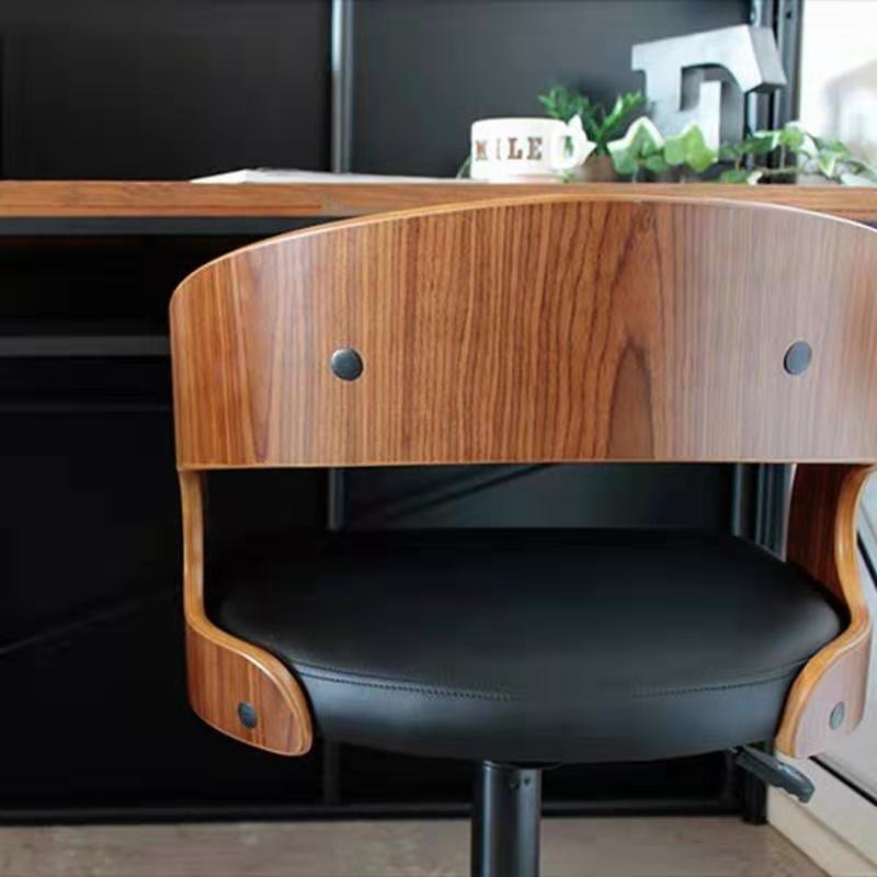 实木会议办公椅子家用电脑椅无扶手休闲书桌靠背椅简约升降旋转椅