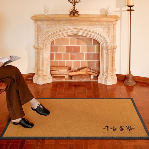 黄色入户门地垫家用门口进门脚垫防滑耐磨别墅2025新款户外地毯