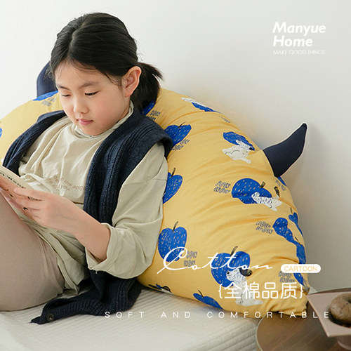 M.life 卡通儿童床全棉大靠背宝宝可爱K靠枕沙发抱枕床头软包靠垫
