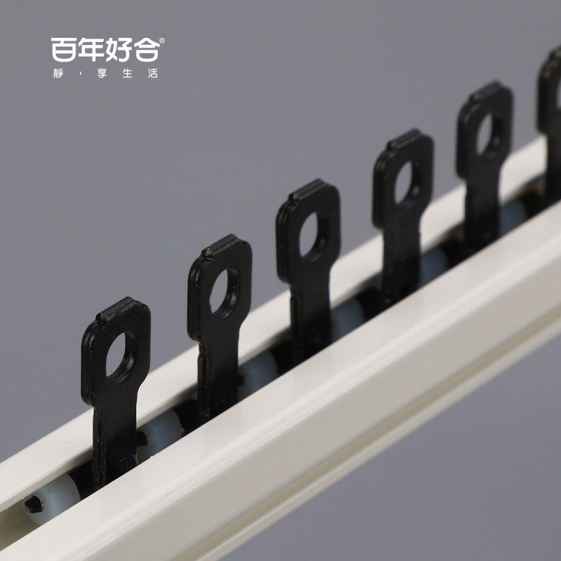 德裕窗帘轨道铝合金轨道可无支架直轨滑轨顶装侧装静音单双导轨