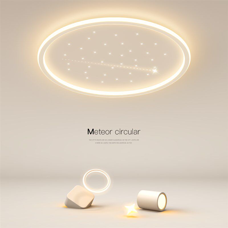 简约现代主卧室灯led吸顶灯v圆形客厅餐厅房间星空顶2024新款灯具