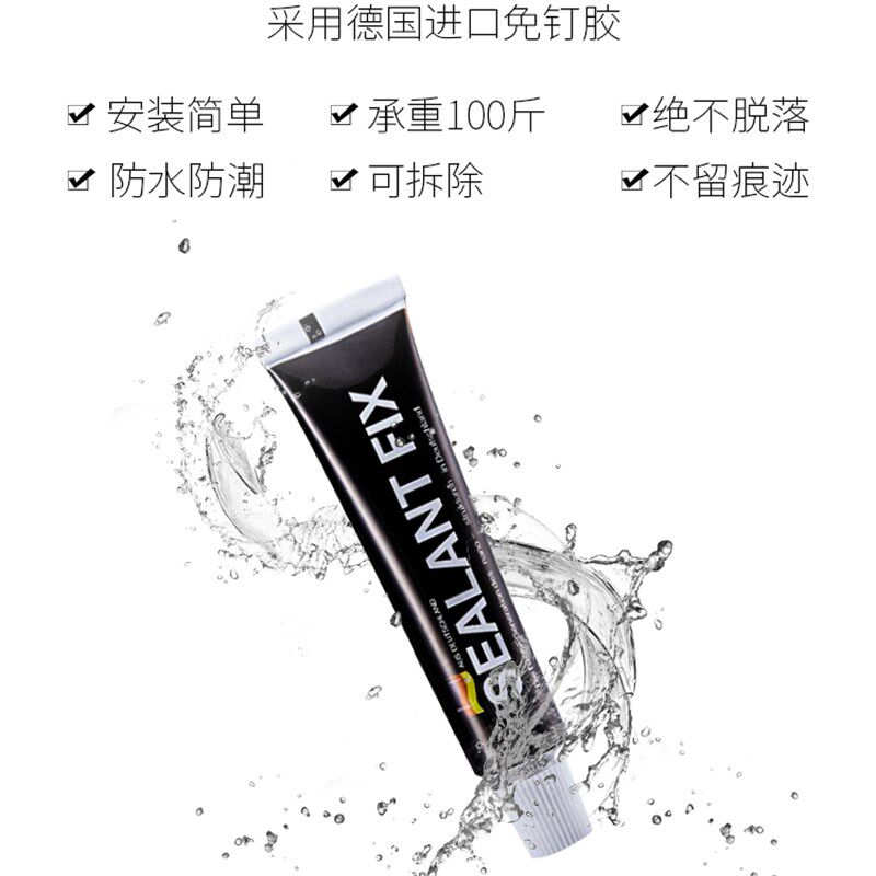 免打孔伸缩杆弧形杆不锈钢浴帘杆卫生间淋浴房l形半u型浴室浴杆架