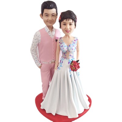 真人像照片diy生日结婚礼物软陶人偶定制捏泥人公仔蜡像玩偶泥塑