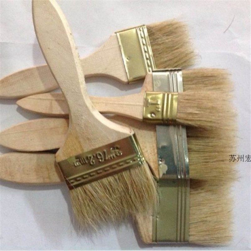 油漆刷 猪毛刷 船用刷 油漆涂料工具 防水涂料刷子 1/2/3/4/5寸