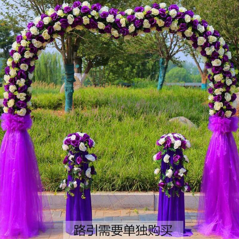 布置绢花花门婚礼花架拱门新款活动店庆开业婚庆装饰结婚拱门拱门