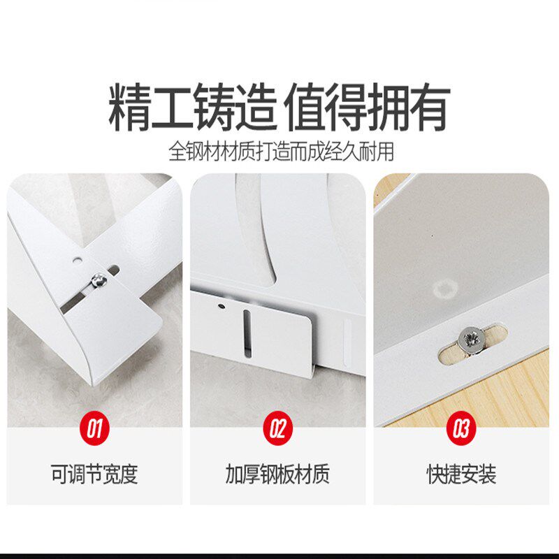 金属电脑机箱吊架办公桌悬挂主机托桌底置物架金属托盘支架主机架
