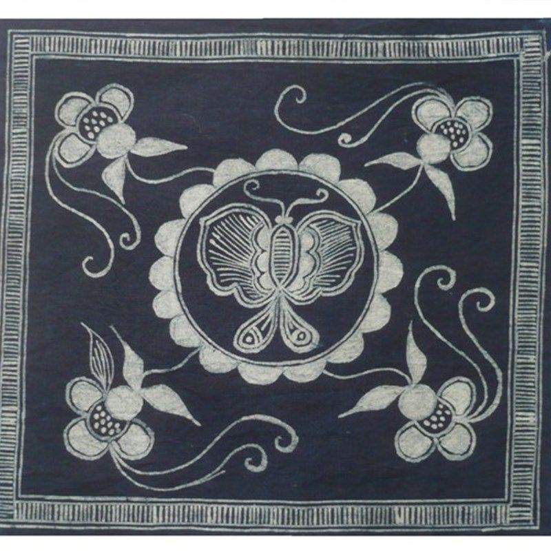 蜡染定制壁画挂画布料方巾装饰手工艺品民间艺术特色手工艺