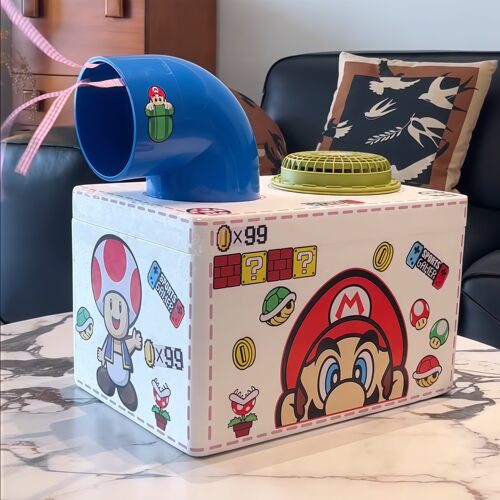 马里奥泡沫箱自制桌面小型空调