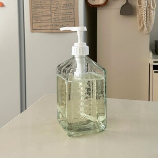 厨房改造|洗洁精分装瓶玻璃按压瓶水槽按压器大容量洗手液瓶家用