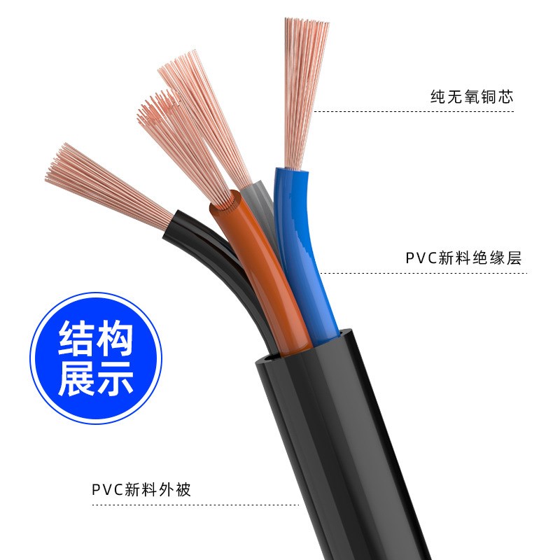 勤源AVR单芯12AWG多股铜芯线0.3 0.5 0.75 1.5 2.5 4 6平方电子线