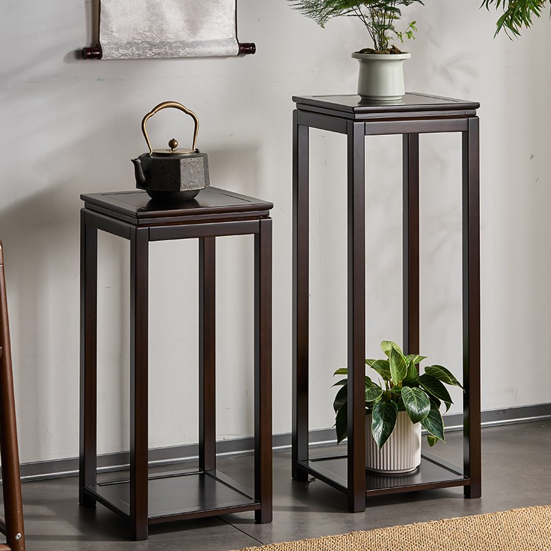 实木花架榫卯整装花台中式家用花几客厅阳台花盆架室内盆景台架子