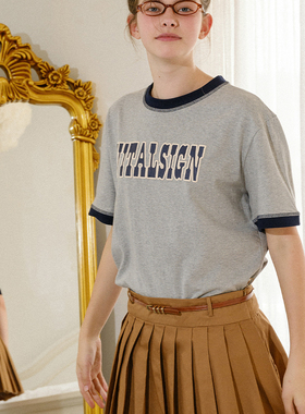 VITAL标志立体印花T恤