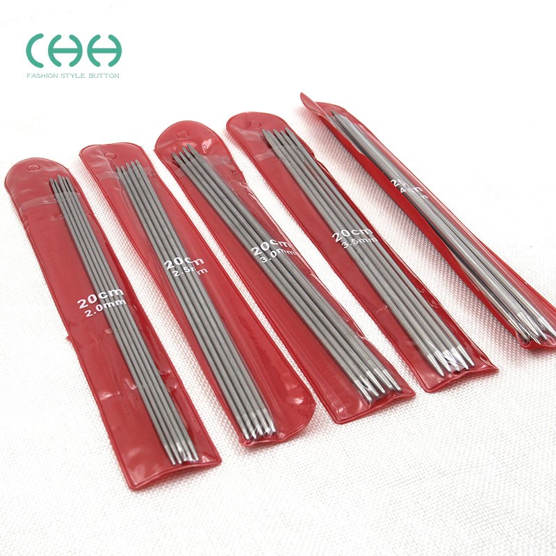 CHH 不锈钢双头毛衣针毛线编织工具套装55根 2-6mm毛衣针棒针钩针