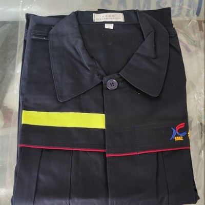 纯全棉煤矿工作服下井工人劳保矿用防静电套装反光防护服裤子徐矿