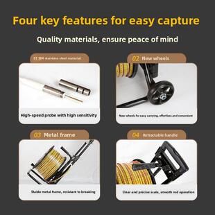 大布法罗钢尺水位计水位尺电水深度传感器尺刻度30.5米测量仪器