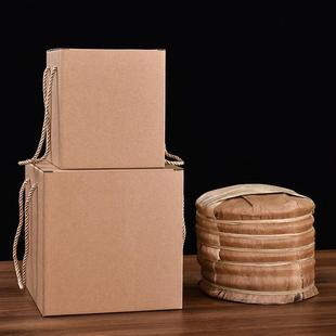 普洱茶七子饼纸箱子357克桶箱收纳手提箱茶叶礼品包装礼盒包装箱