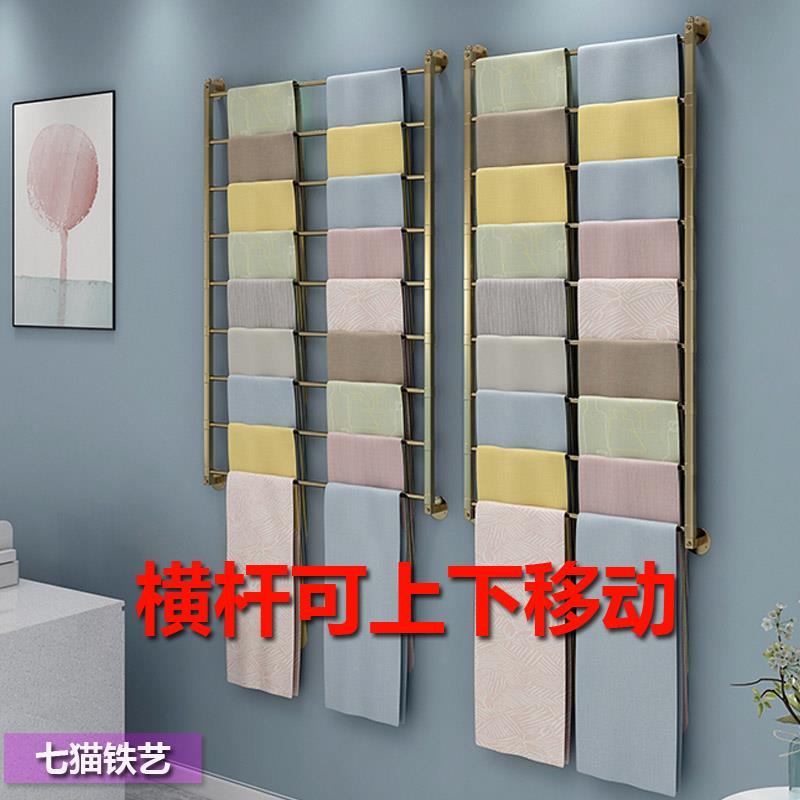 围巾架子丝巾展示架上墙服装店挂披肩陈列架鲜花店包装纸收纳货架