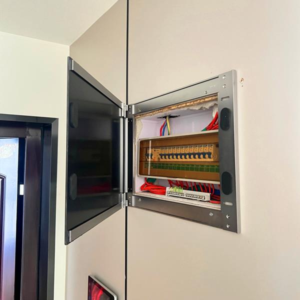 太空铝合金玻璃装饰轻奢电表箱现代简约装饰画挂画遮挡弱电盒超薄