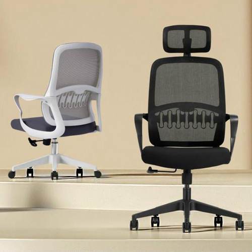 护腰职员椅久坐不累网布电脑椅新款办公椅转椅会议椅洽谈椅培训椅