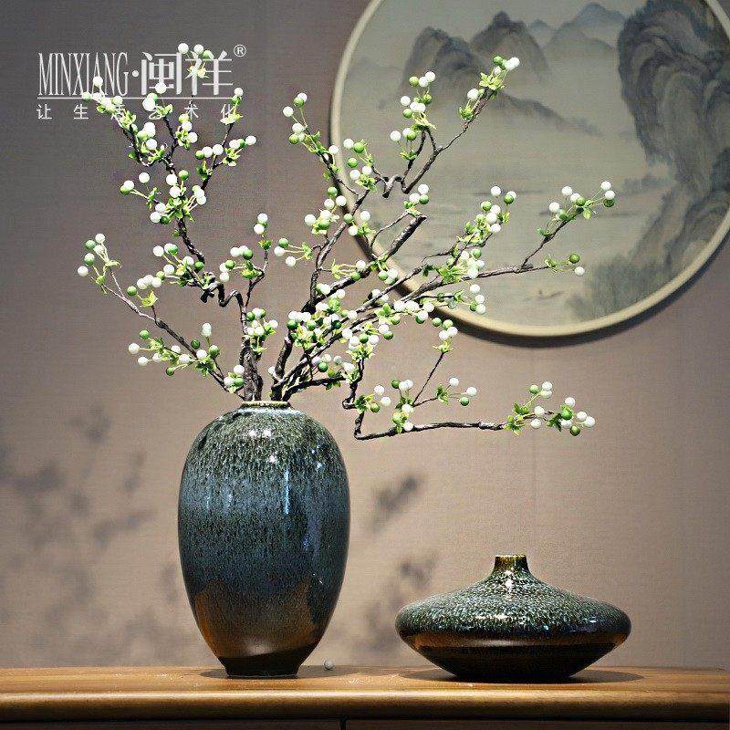 简约现代陶瓷花瓶景德镇手工瓷器家居客厅玄关电视柜插干花装饰品,家居饰品,花瓶,淘宝优惠券,粉丝福利购,淘宝优惠卷