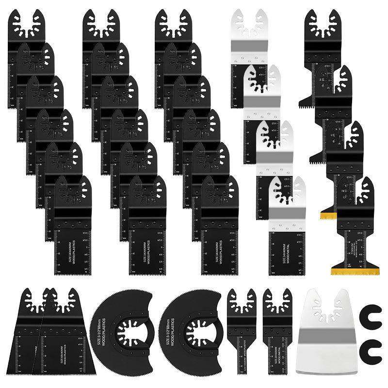35pc混合万用宝锯片套装万用宝摆动锯片工具附件，适用于木金属,五金/工具,其它电动工具,淘宝优惠券,粉丝福利购,淘宝优惠卷
