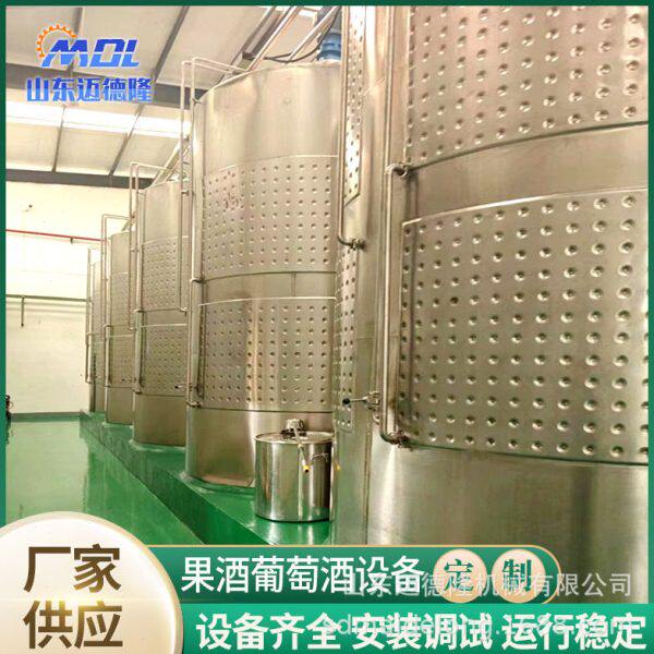 果酒发酵葡萄蓝莓酿酒设备白兰地蒸馏器大型红酒储存