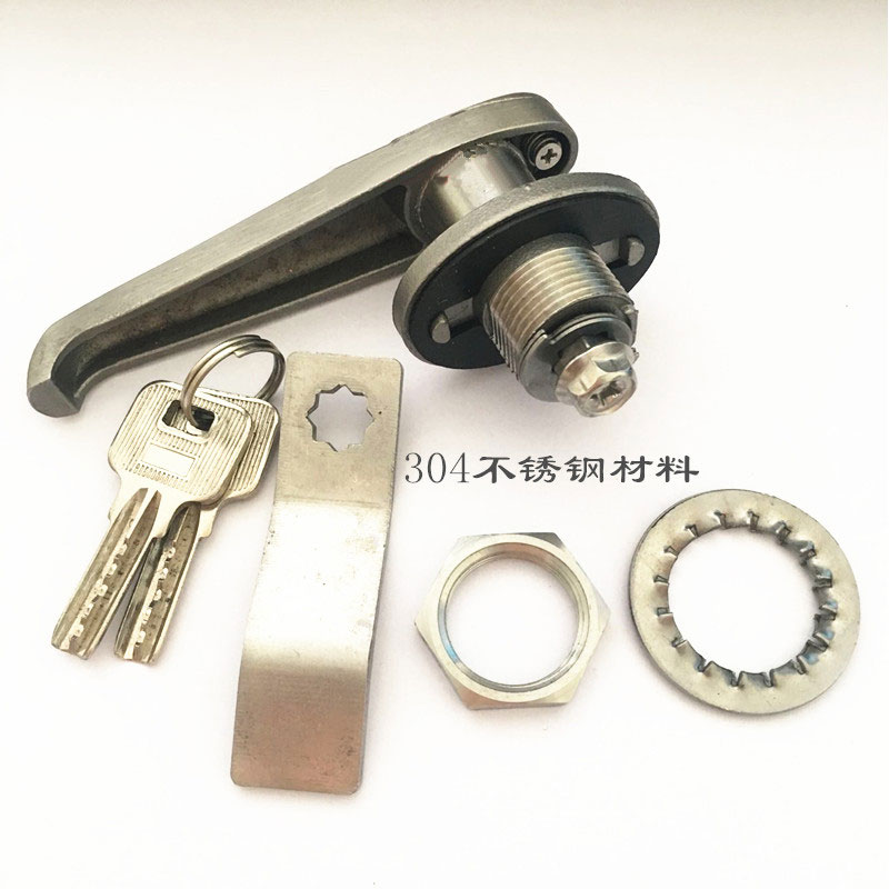 MS3083铜不锈钢 户外配电柜把手锁 MS308机箱机柜门锁