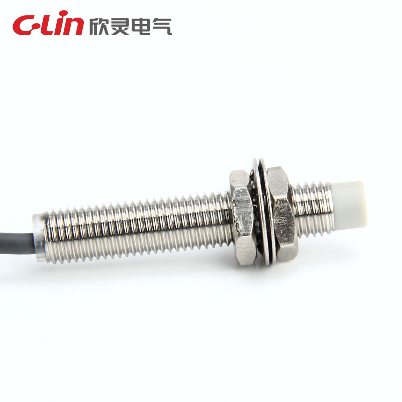 欣灵电感式接近开关LJA8M-2N1直流三线NPN常开NO传感器M8接近开关