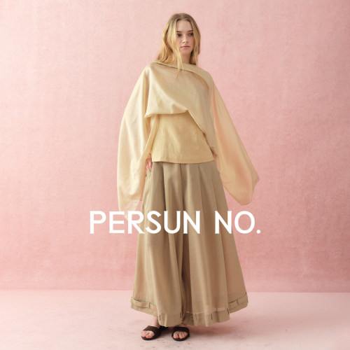 PERSUNNO.藏肉廓形雕塑长裤