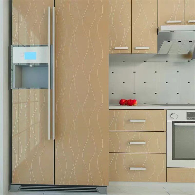 厨房橱柜贴纸自粘防水防油衣柜木门翻新贴纸防水防潮冰箱烤漆贴膜