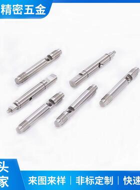 源头厂家车铣复合走心机加工五金配件小批量不锈钢花轴精密轴加工