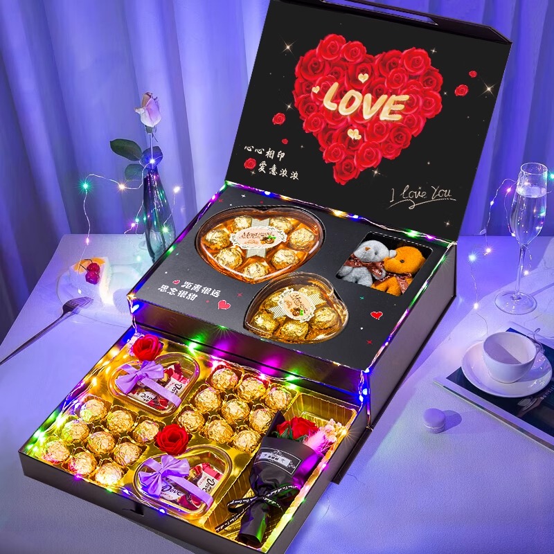 德芙巧克力礼盒装送女友老婆男友多唯呀高端实用有意义生日礼物女