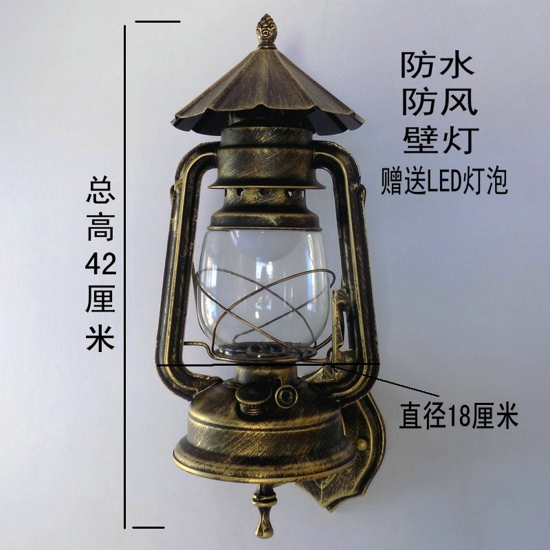 仿古古铜色马灯煤油灯户外阳台围墙庭院走廊灯饰灯具包邮