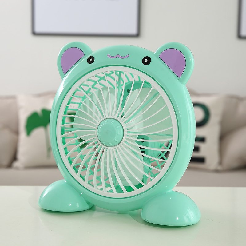 小电风扇台式宿舍卡通转页扇迷你风扇家用床上办公室桌面夏季电扇