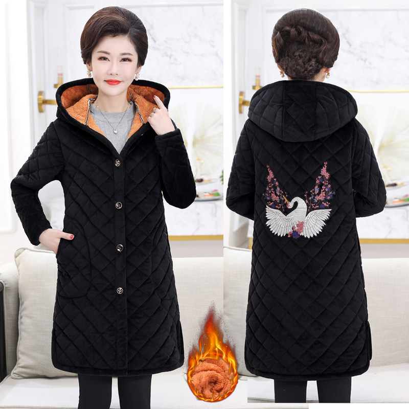 【热销冬季新款长款加厚罩衣加绒棉衣工作服成人女连帽大码厚罩衣,家庭/个人清洁工具,围裙,淘宝优惠券,粉丝福利购,淘宝优惠卷